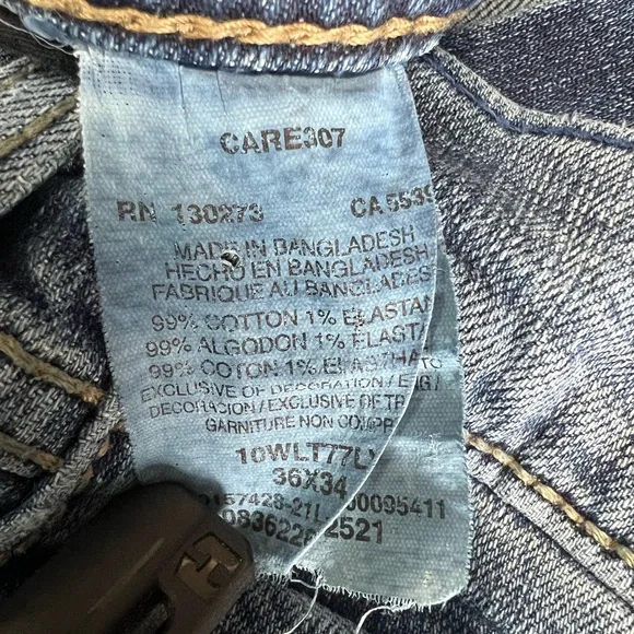 Wrangler retro slim bootcut jeans 36x34 - Picture 5 of 10